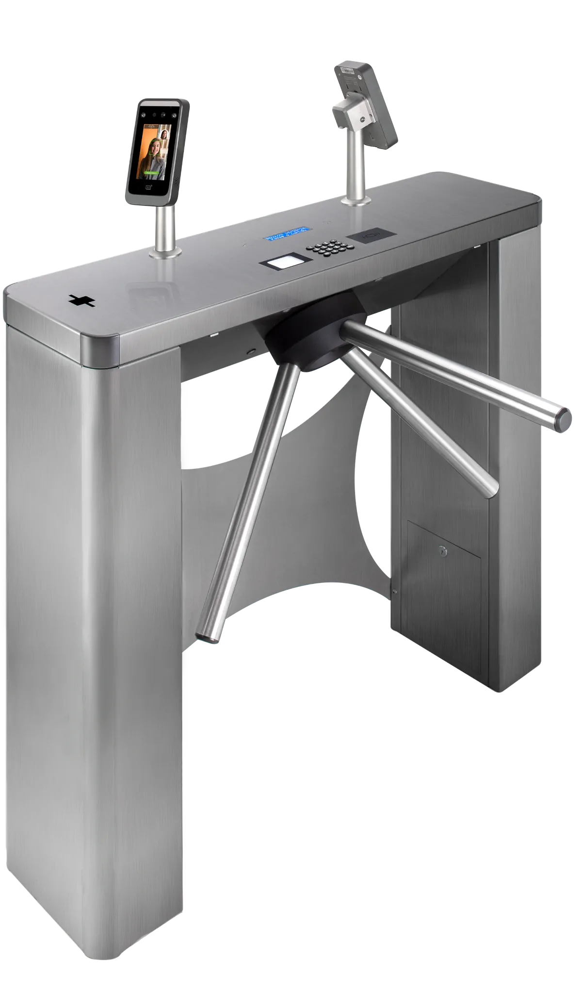 Catraca Box em aço inox com leitor facial